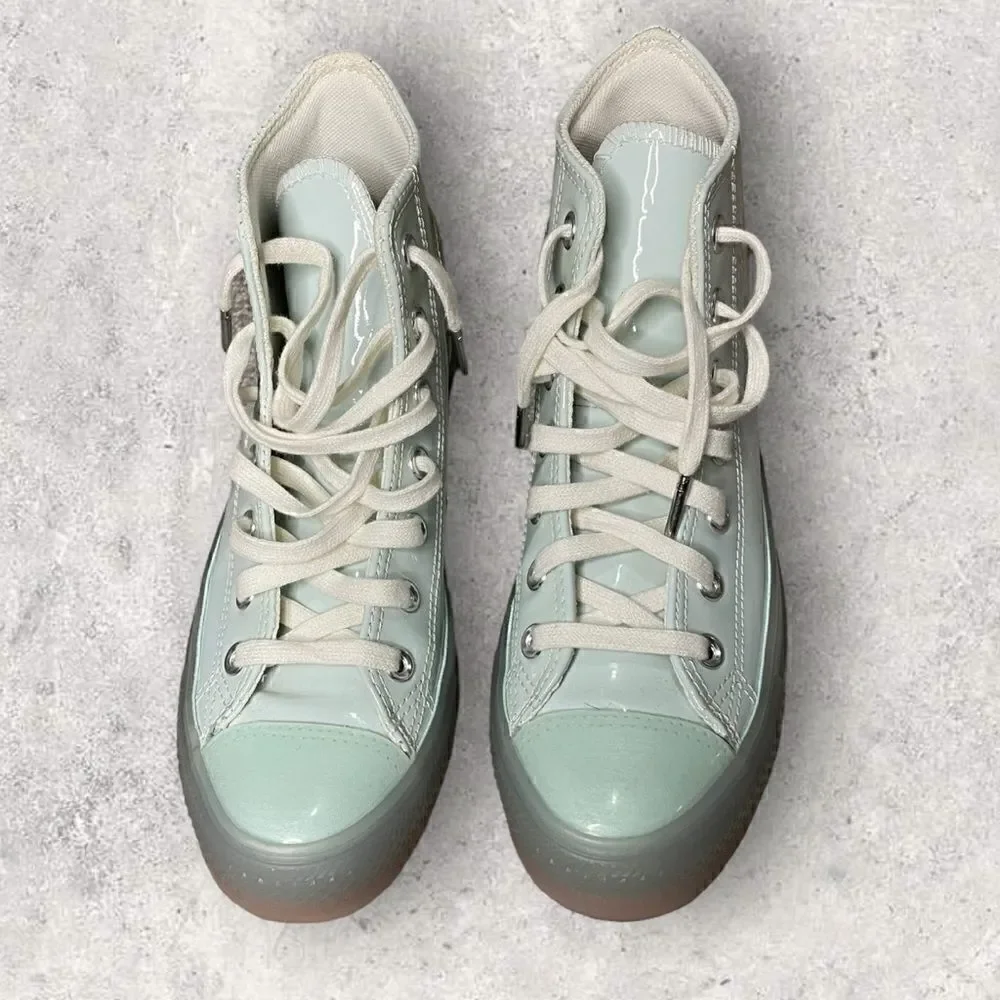 Converse All Star Chuck Taylor Teal Tint Pink Foam Sneakers - Picture 4 of 8